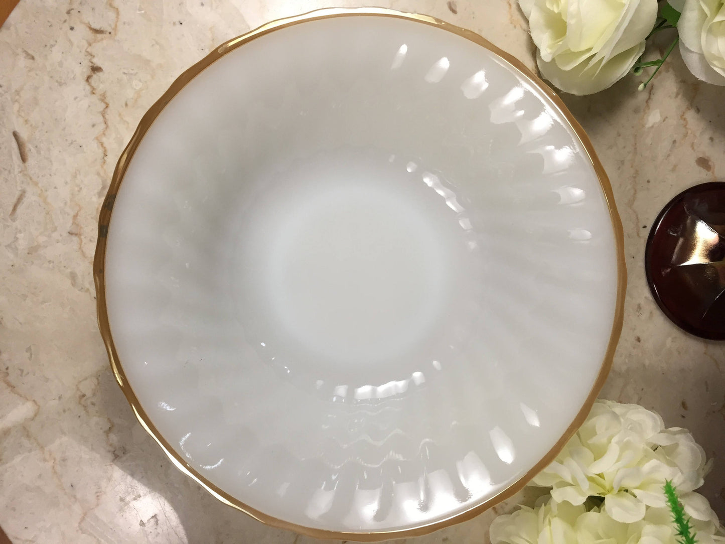 Milk Glass Vegetable Bowl Vintage Anchor Hocking Milk Glass Serving Bowl Farmhouse Kitchen
