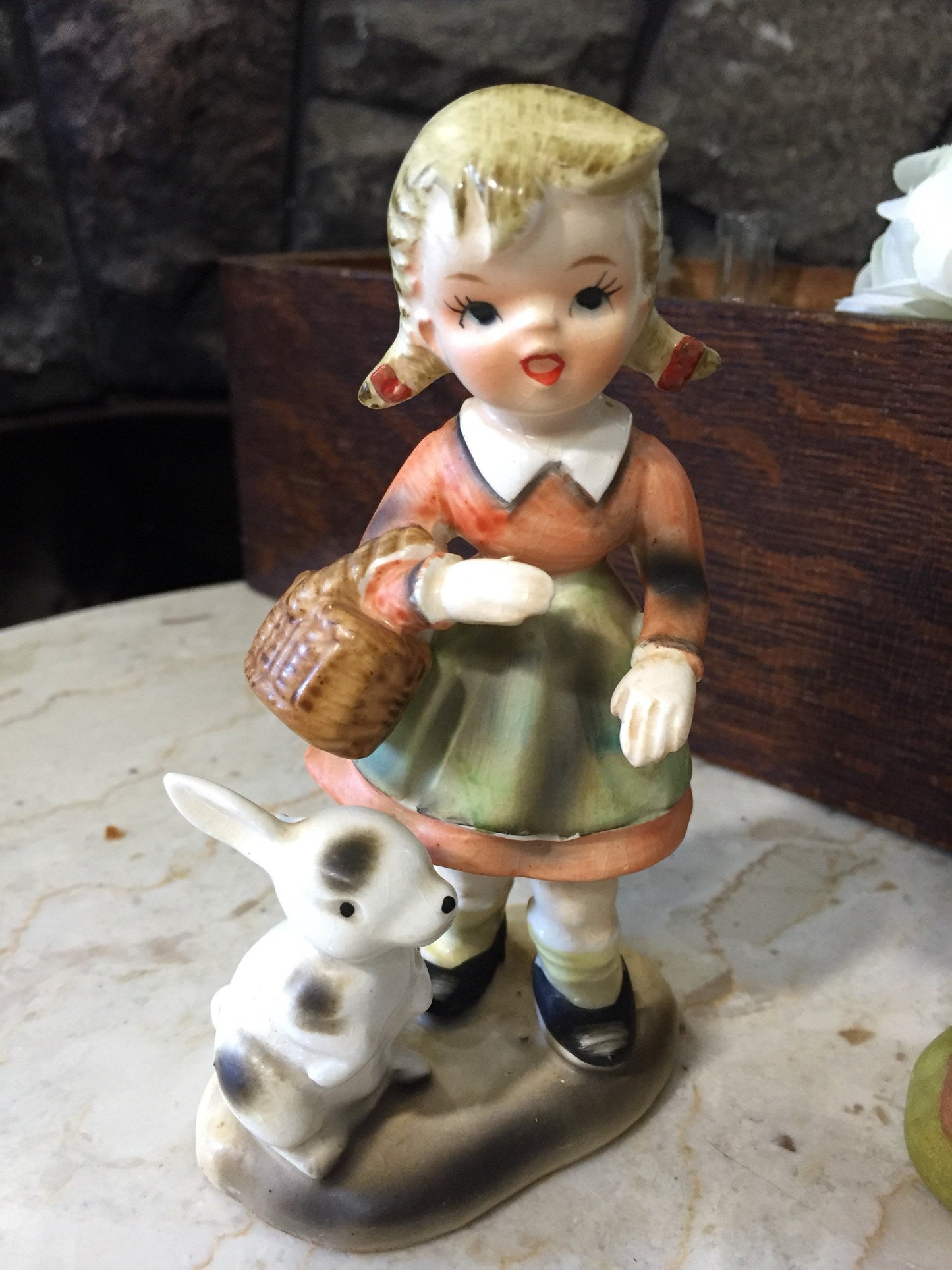 Vintage Made in Japan Boy and Girl Figurines