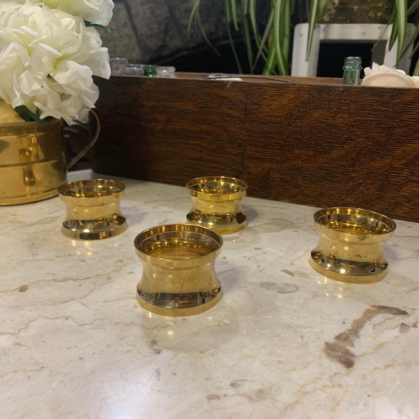 Vintage Brass Napkin Rings