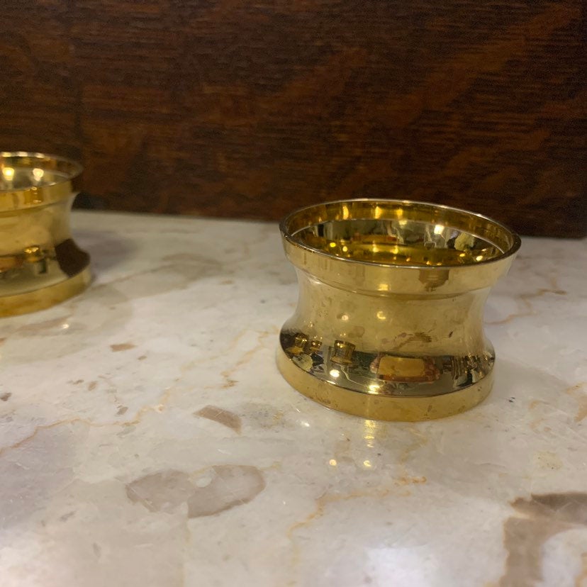 Vintage Brass Napkin Rings