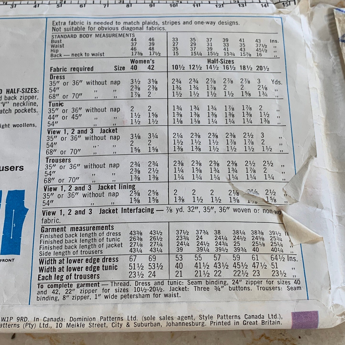 Office Wear Vintage Sewing Pattern