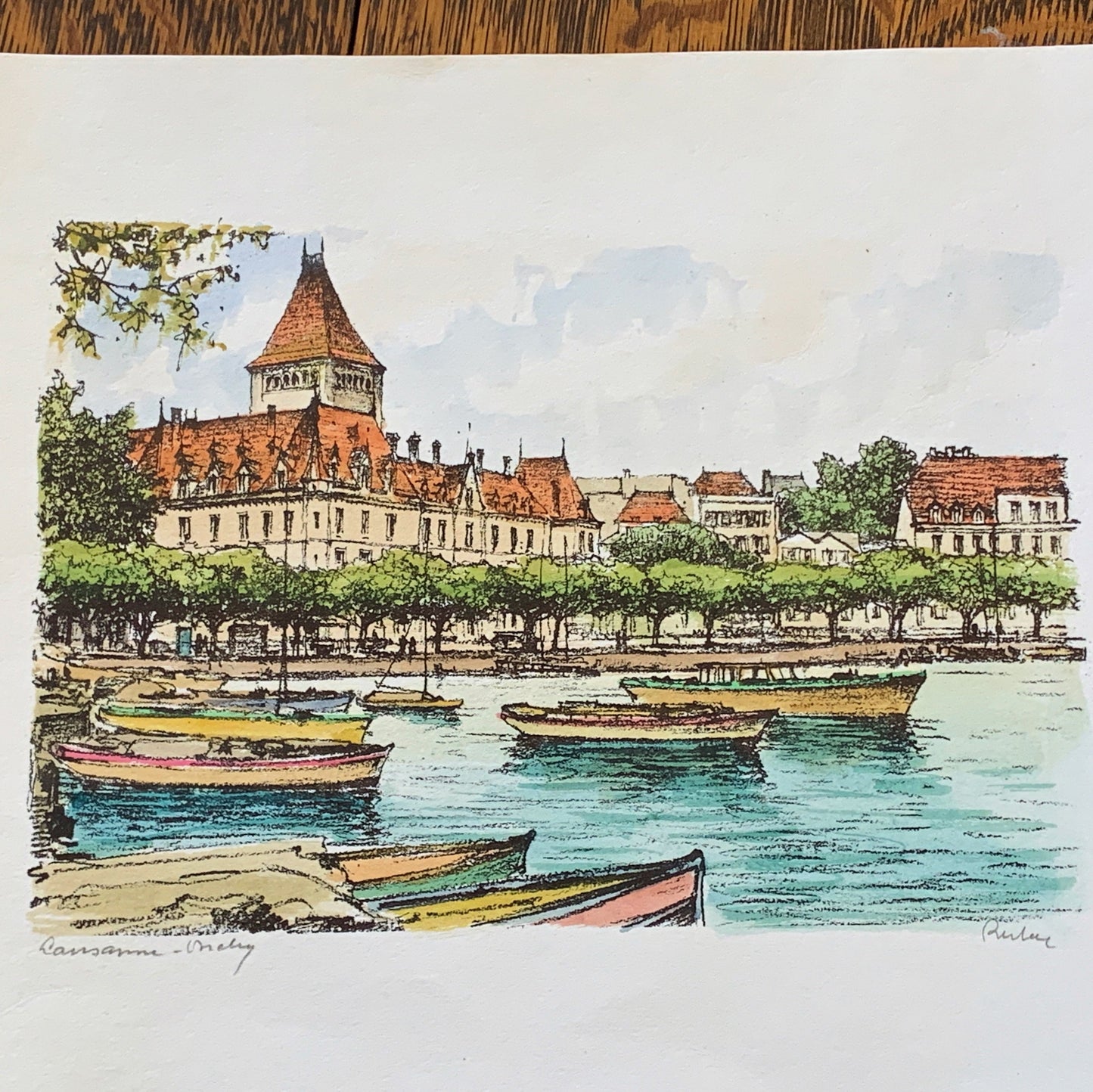 Pair of Vintage European Etchings