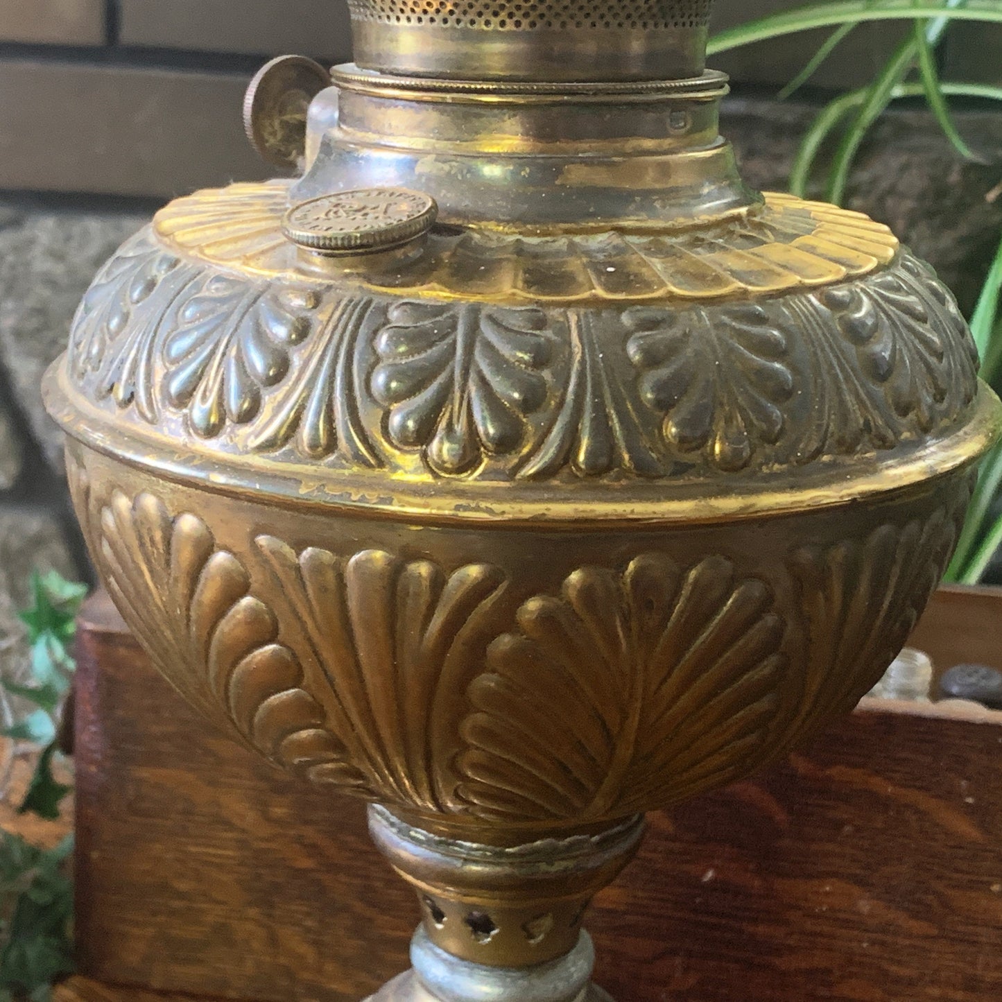 Antique Plume and Atwood Kerosene Lamp