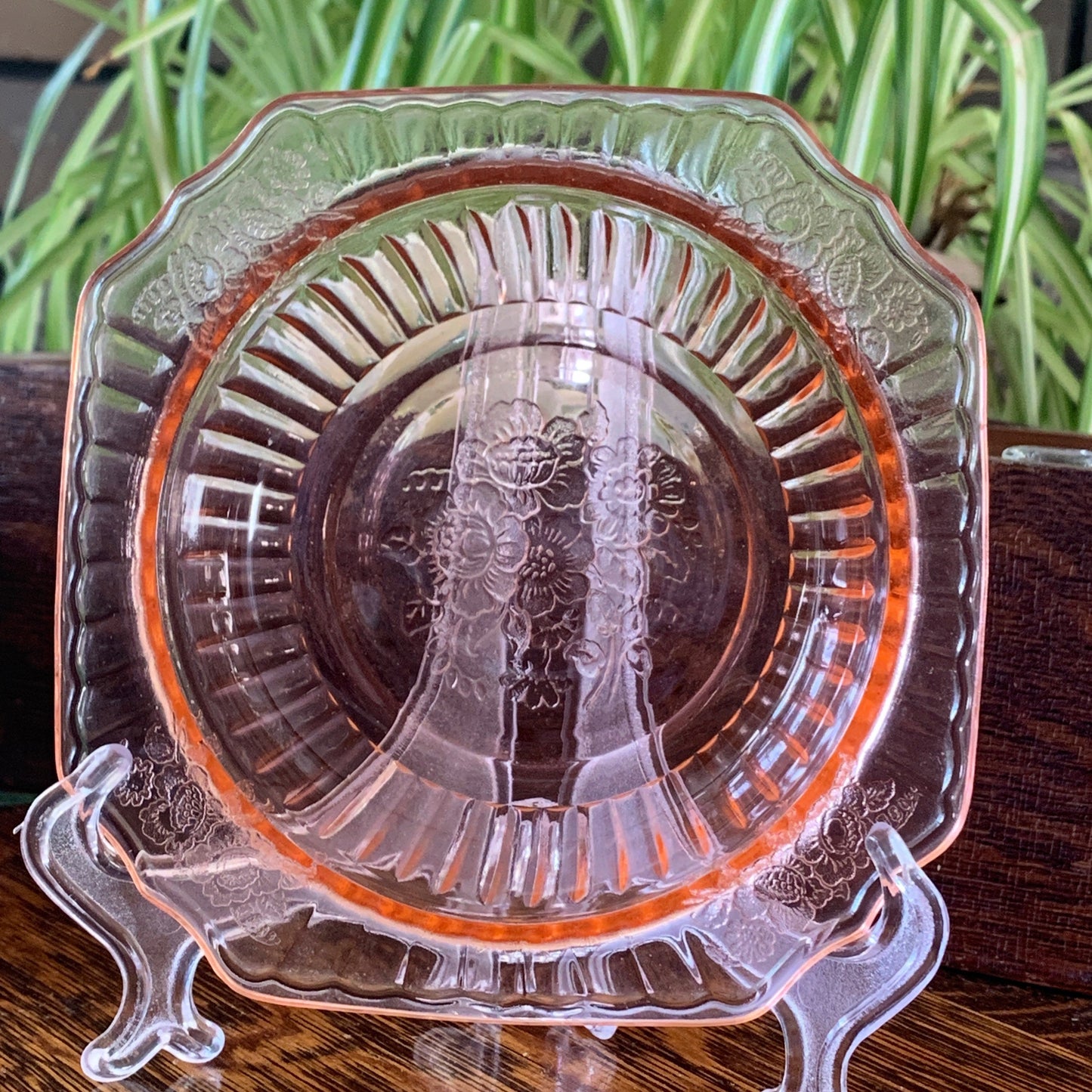Mayfair Open Rose Vintage Pink Depression Glass 5.5” Cereal Bowl