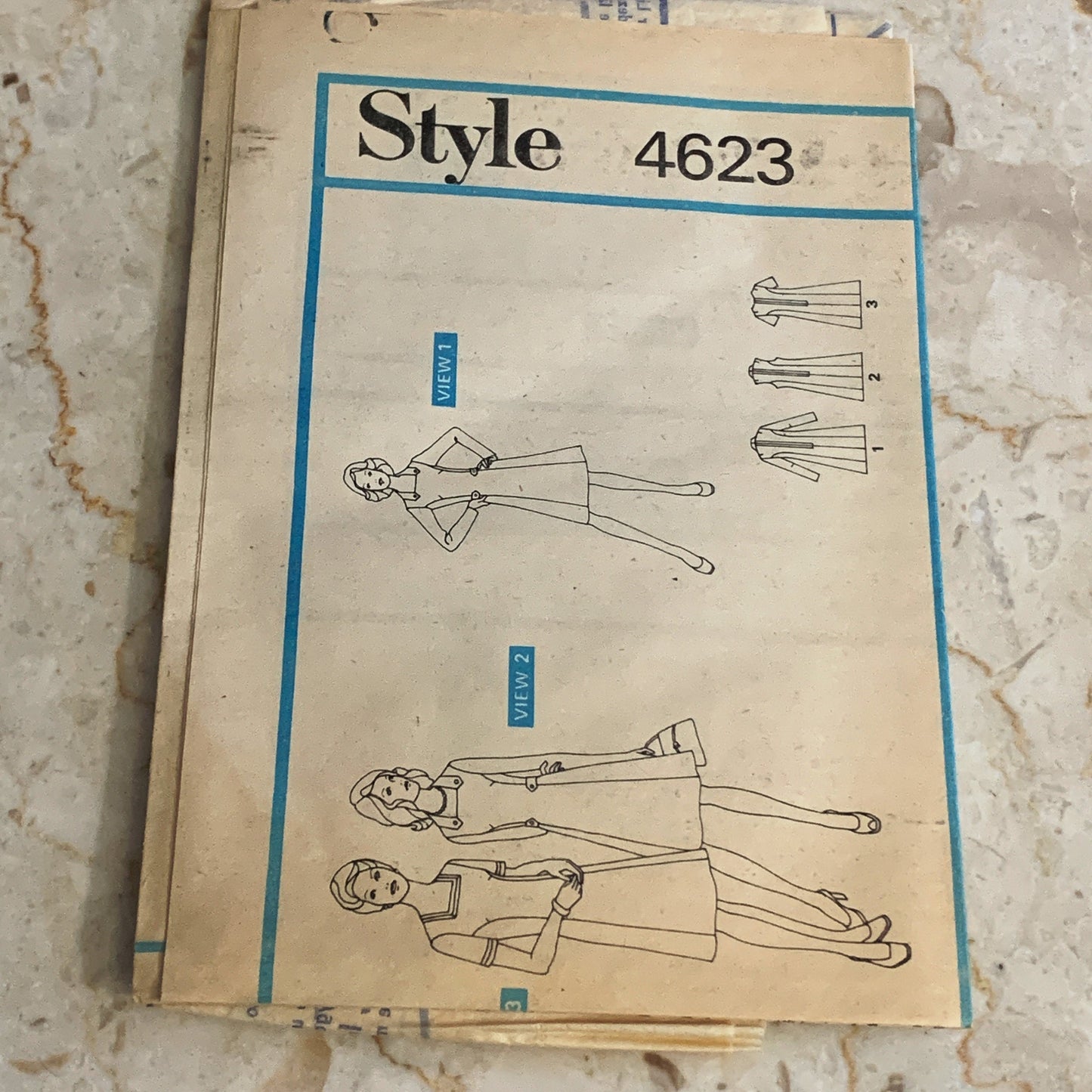 Lady's Sleeveless, Short Sleeve, or Long Sleeve Dress Vintage Sewing Pattern Uncut Sewing Pattern