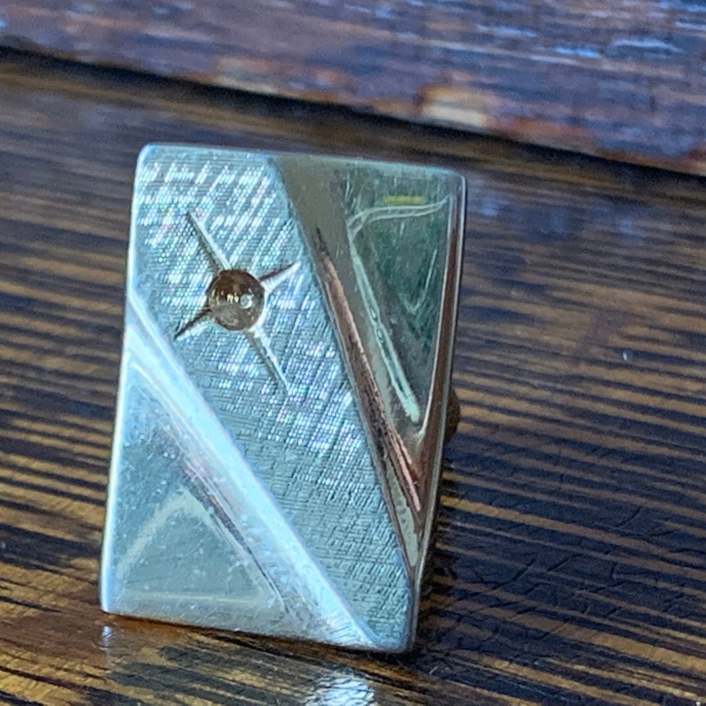 Vintage Goldtone Cufflinks with Starburst Design