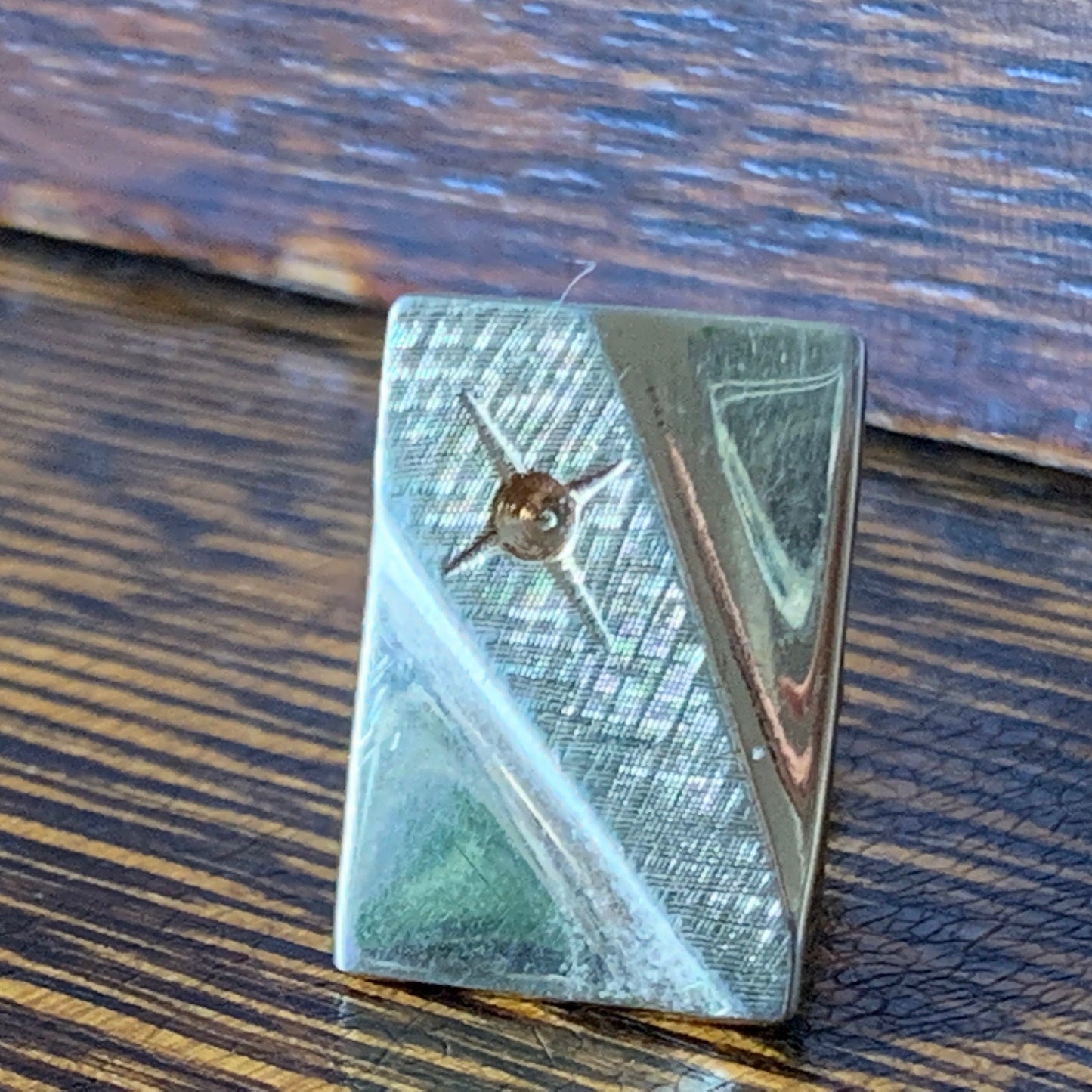 Vintage Goldtone Cufflinks with Starburst Design