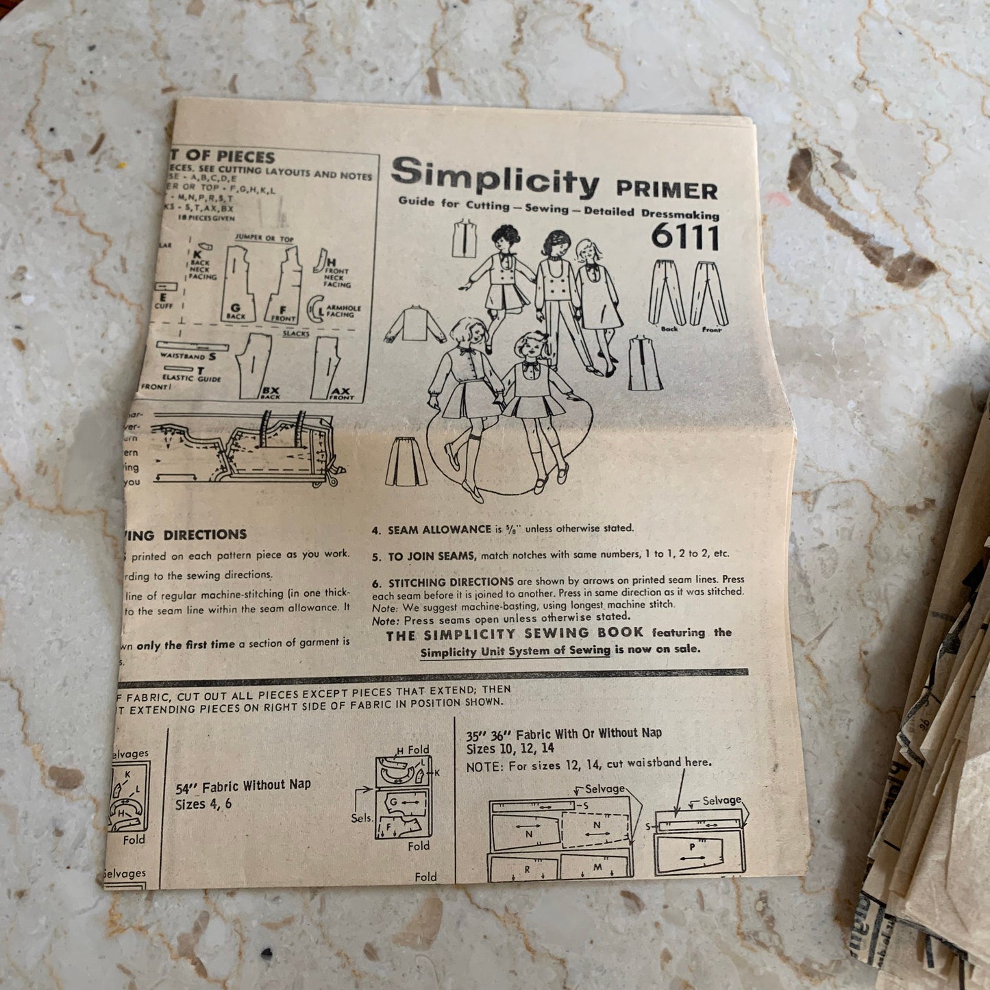 Jumper, Top, Skirt, and Pants Childs Size 8 Vintage Sewing Pattern