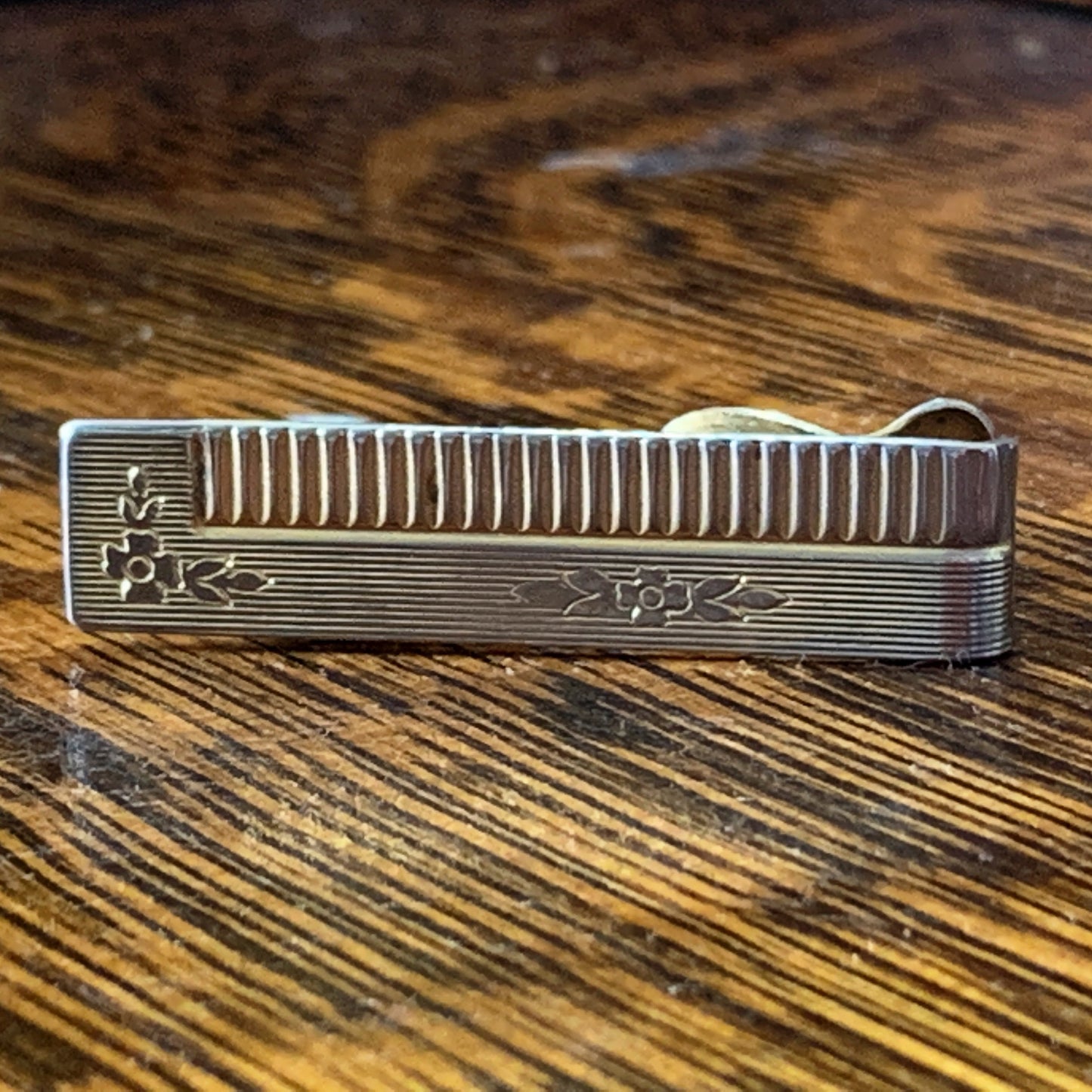 Men's Goldtone Cufflinks and Tie Tack Set