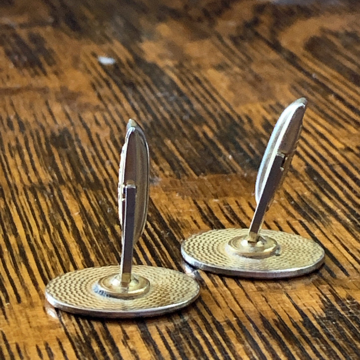 Men's Goldtone Cufflinks and Tie Tack Set