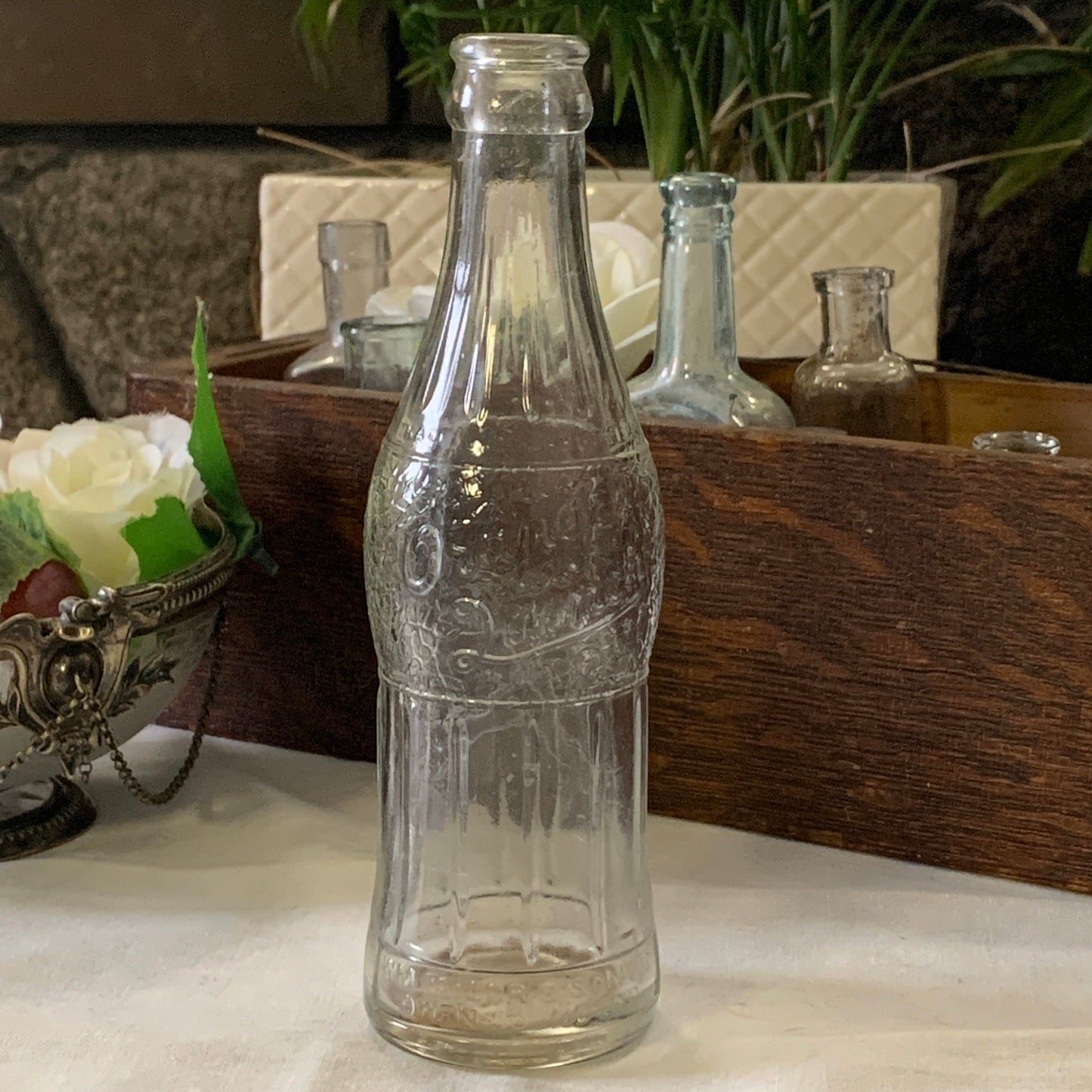 Vintage Pop Bottle Orange Quench Owen Sound Canada Collectable 1940s Canadiana