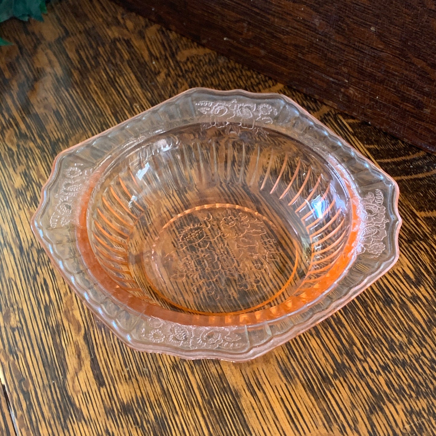 Mayfair Open Rose Vintage Pink Depression Glass 5.5” Cereal Bowl