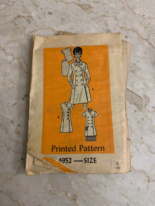 Misses Skirt, Blouse, and Tunic Vintage Sewing Pattern, 1969 Uncut Sewing Pattern, Coat Dress Pattern