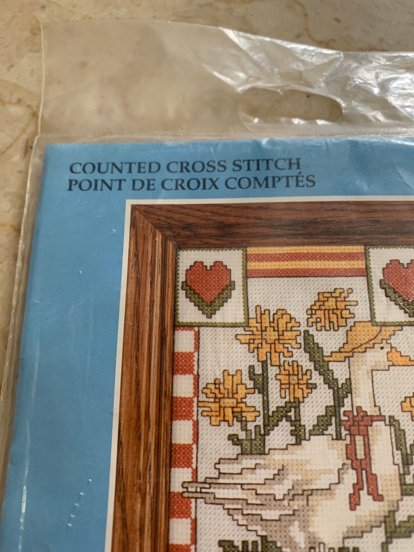 Vintage Counted Cross Kit New in Package Goose in the Garden Cross Stitch Kit