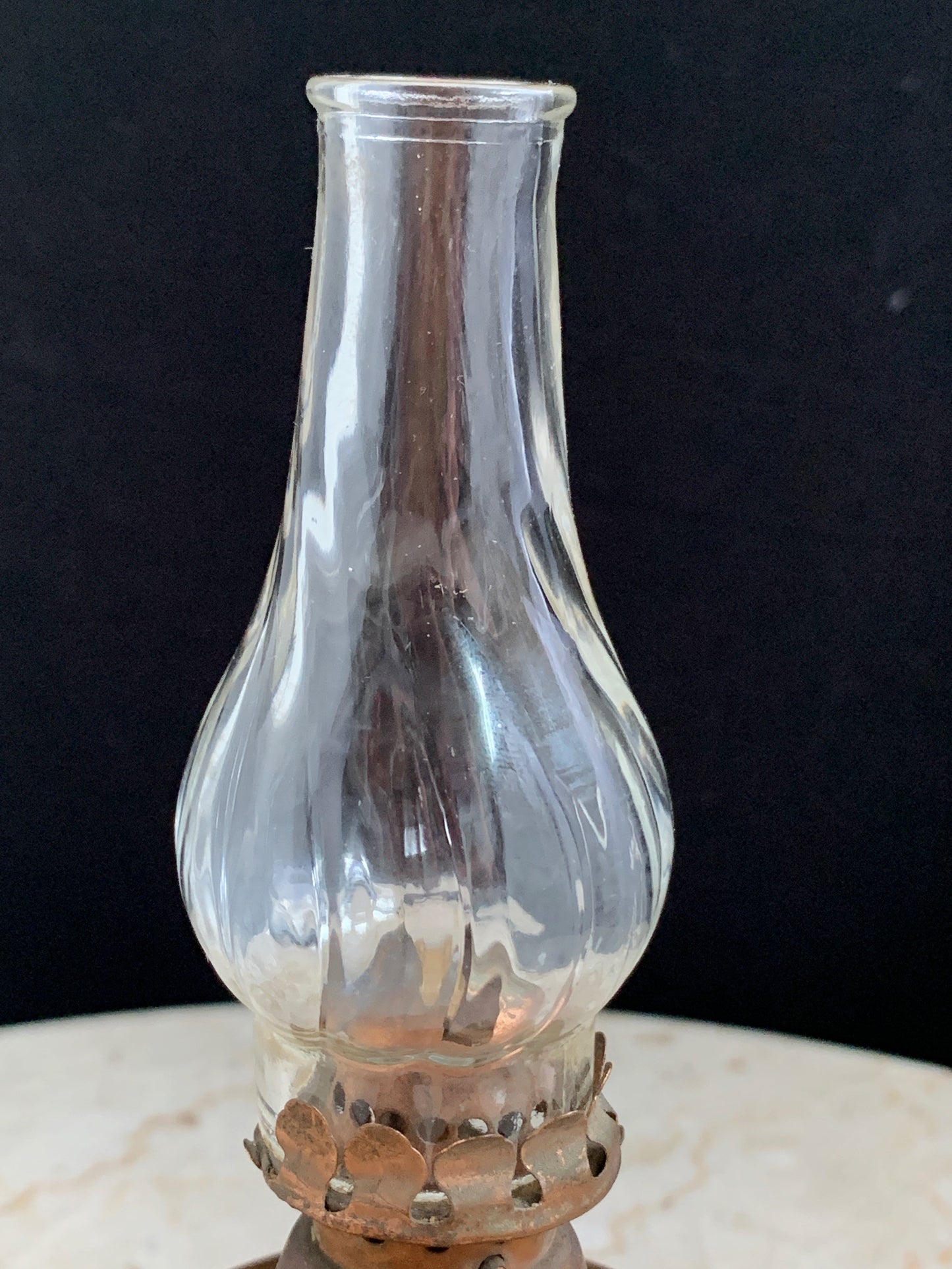 Vintage Copper Oil Lamp Miniature Night Light Lamp
