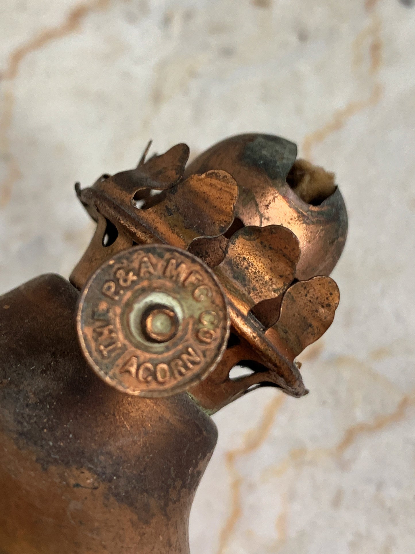 Vintage Copper Oil Lamp Miniature Night Light Lamp