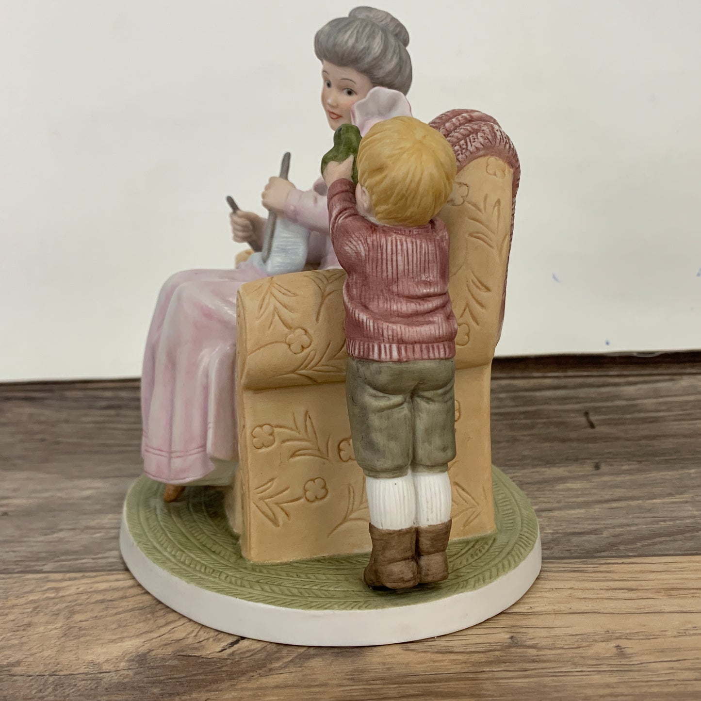 Vintage Enesco Look Grandma Figurine, Third in the Grandma and Grandson Series