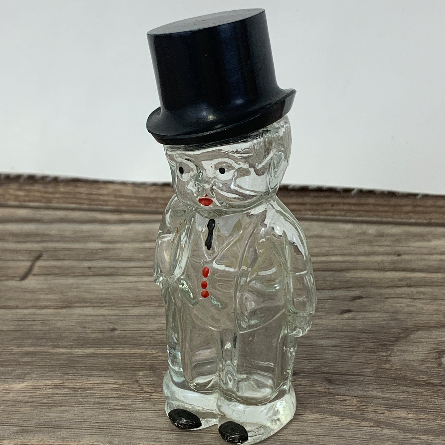 Vintage Perfume Bottle Man Shaped Mini Collectible Bottle