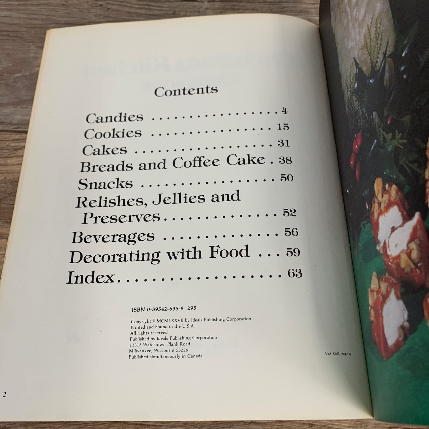 Ideals Christmas Kitchen Cookbook, Vintage 1977 Christmas Cookbook