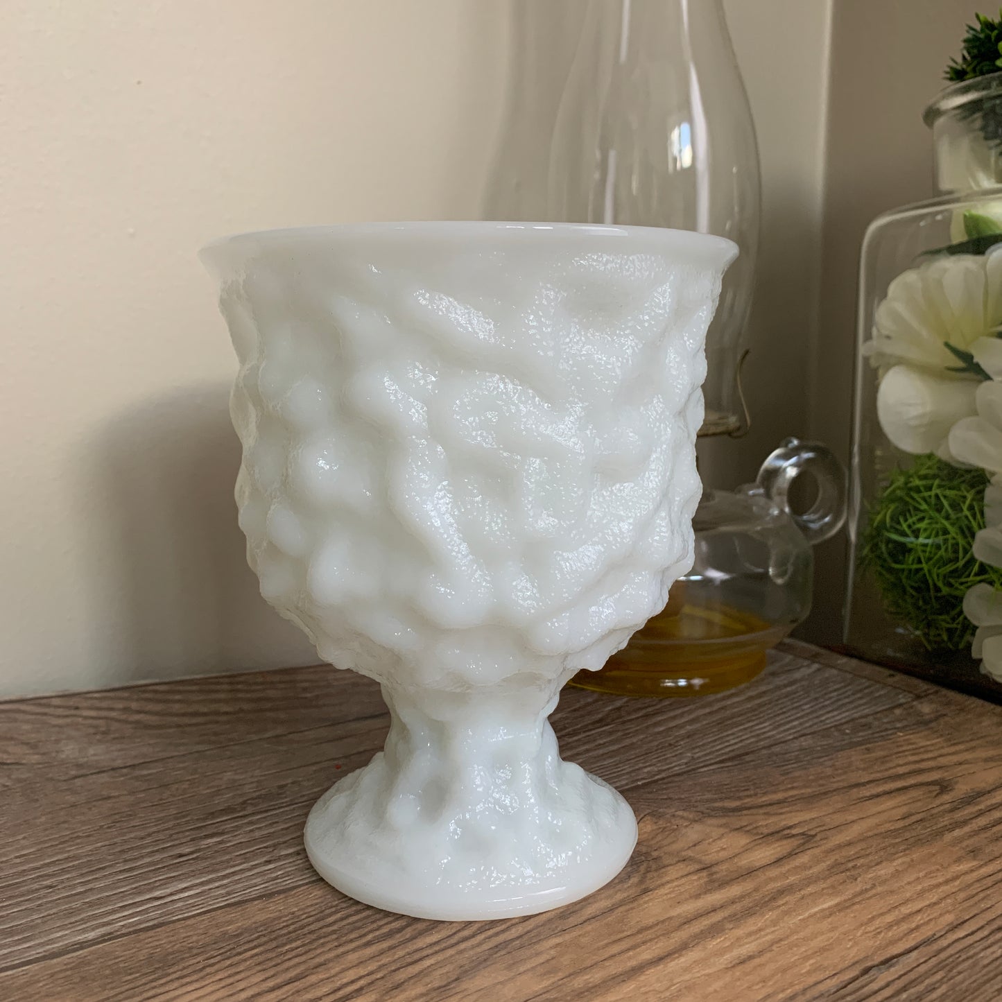 EO Brody Milk Glass Planter Vintage Milk Glass Planter