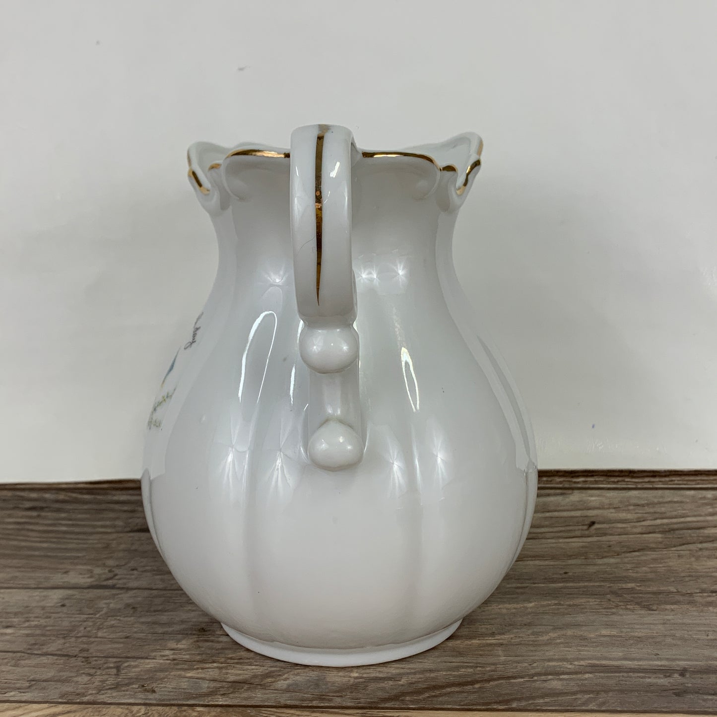 Holly Hobbie White Porcelain Pitcher "Start Each Day in a Happy Way"