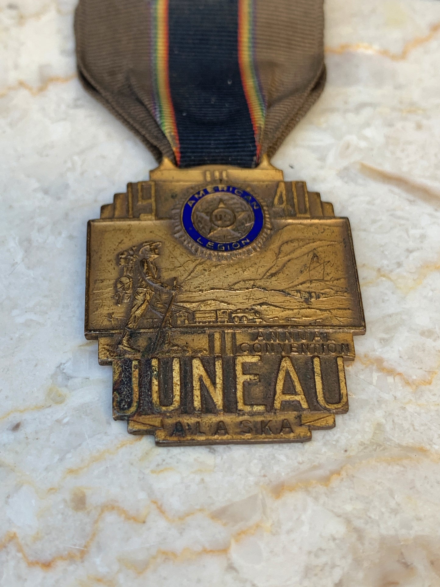 Juneau, Alaska 1940 Legion Medal - no pin