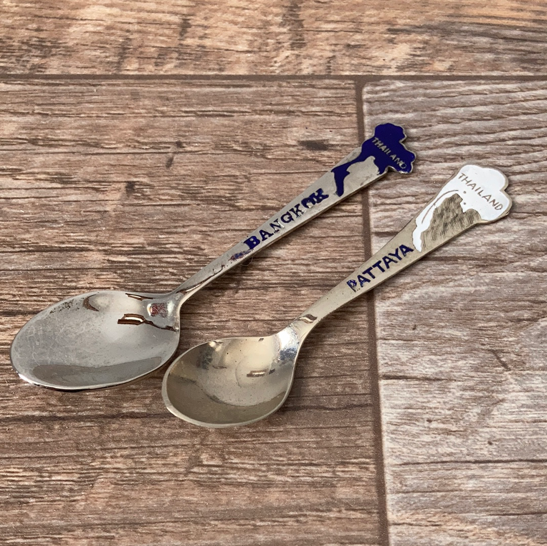 8 Asia Collectible Souvenir Spoons