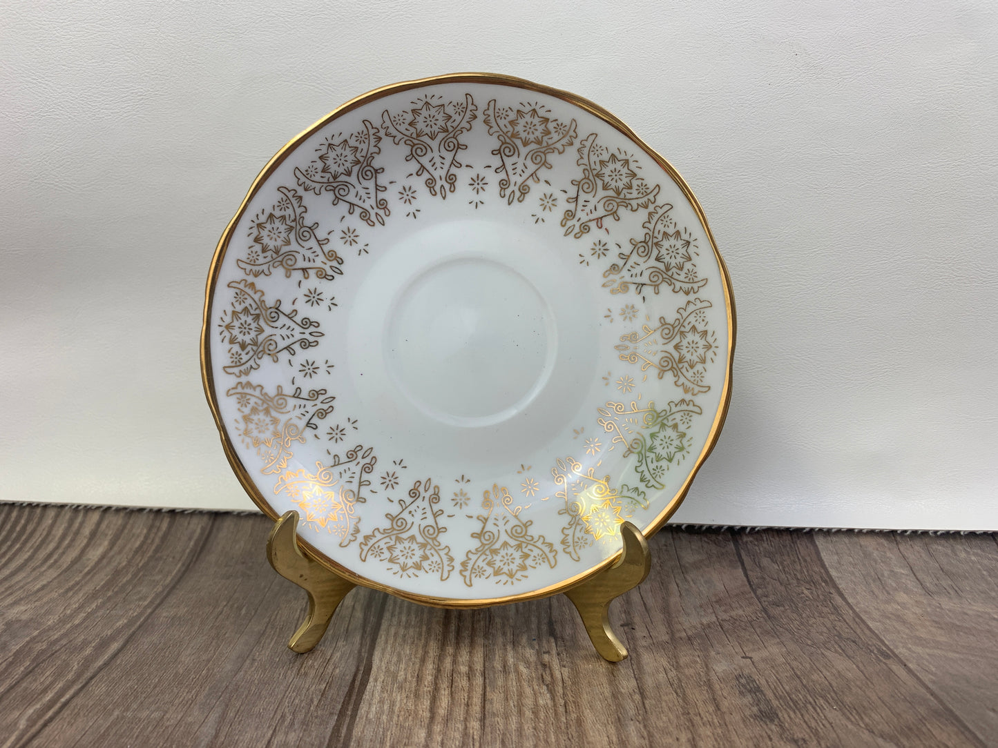 White and Gold Made in China Vintage Tea Cup