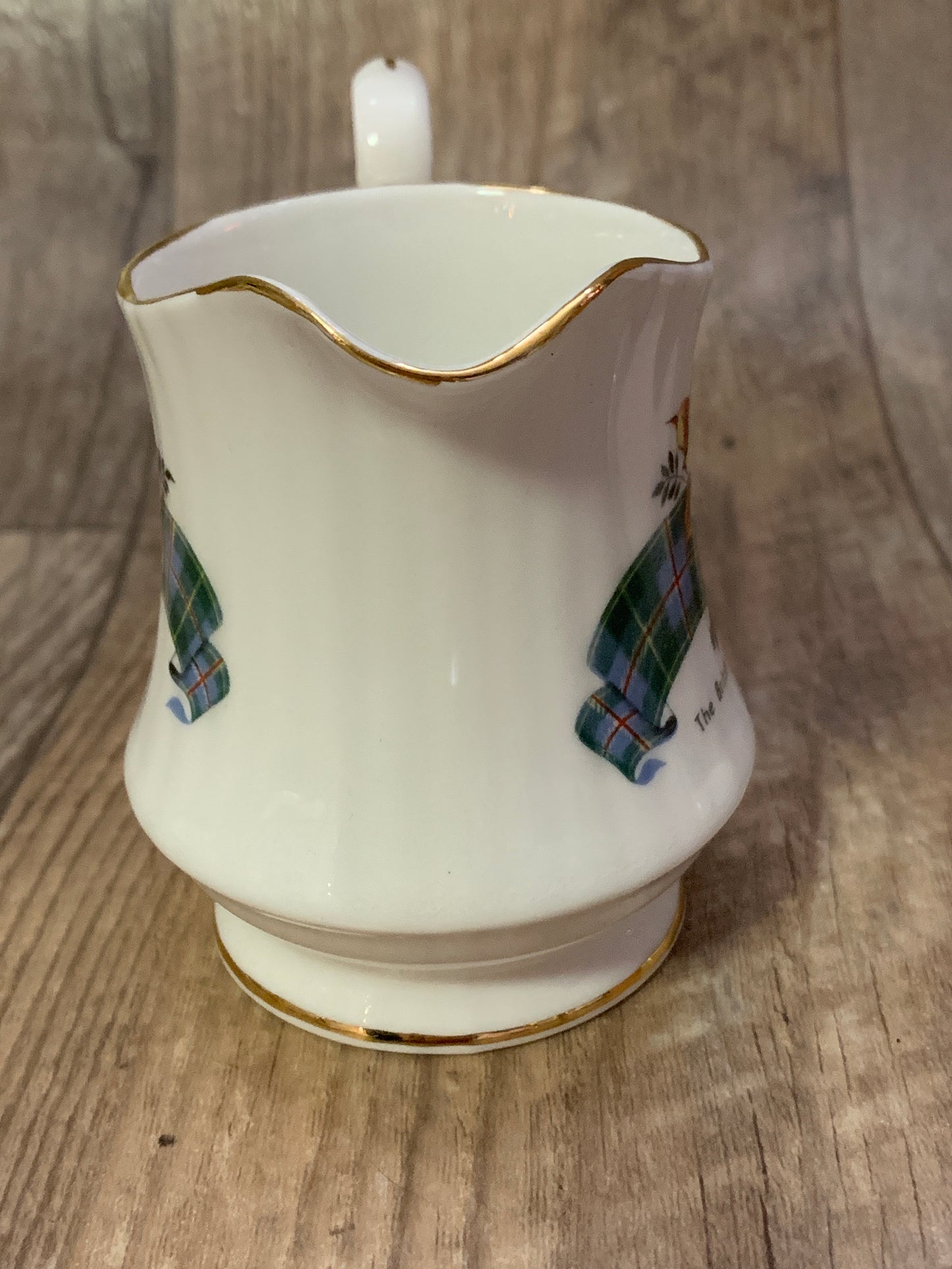 Vintage China Cream and Sugar set Prince China British Columbia Tartan