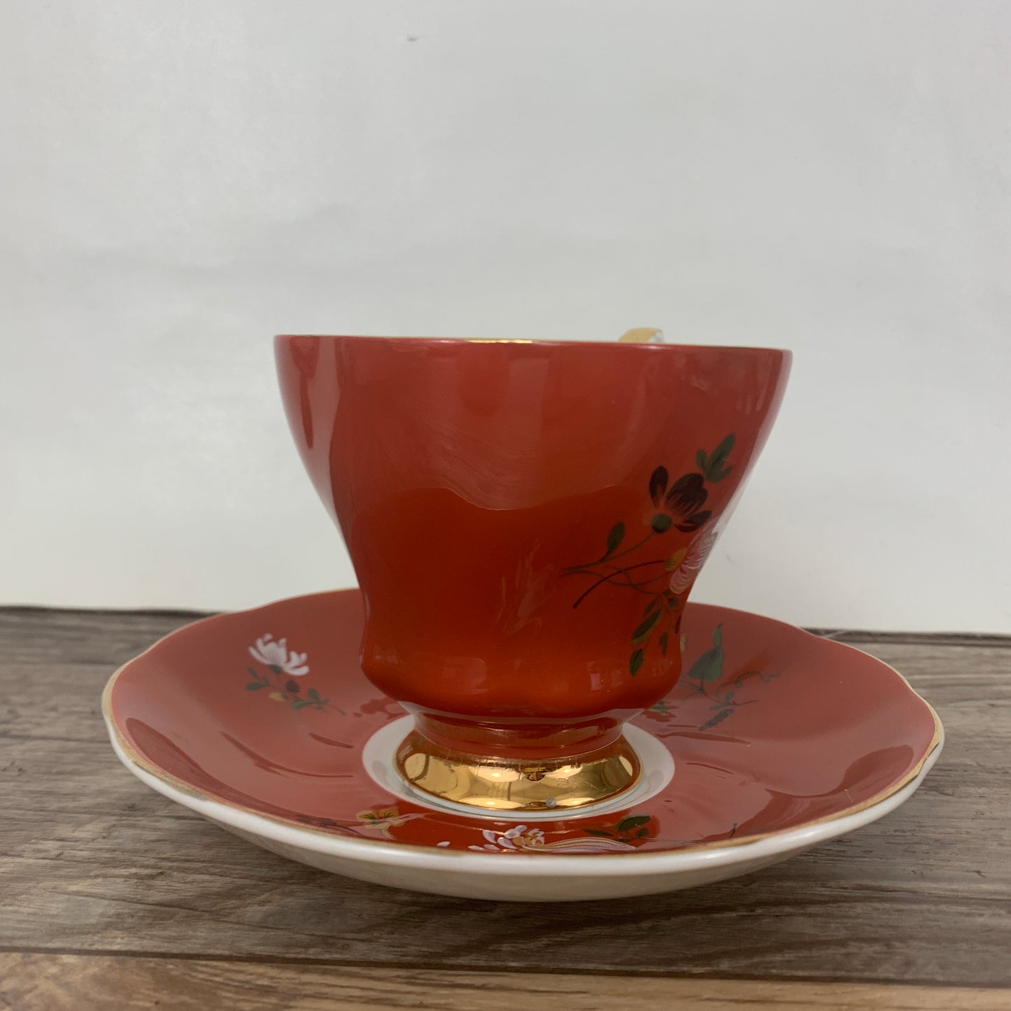 Royal Grafton Hand Painted Teacup and Saucer Set