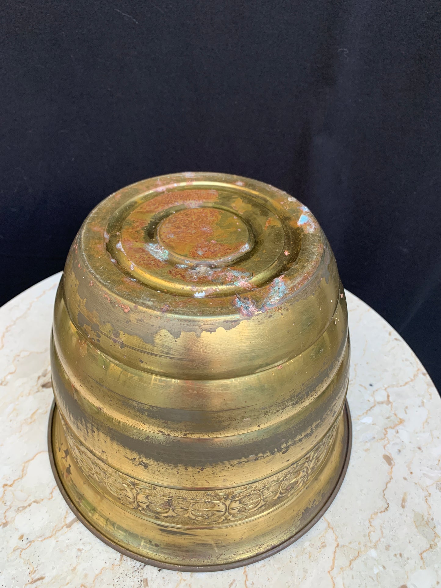 Vintage Brass Coloured Planter