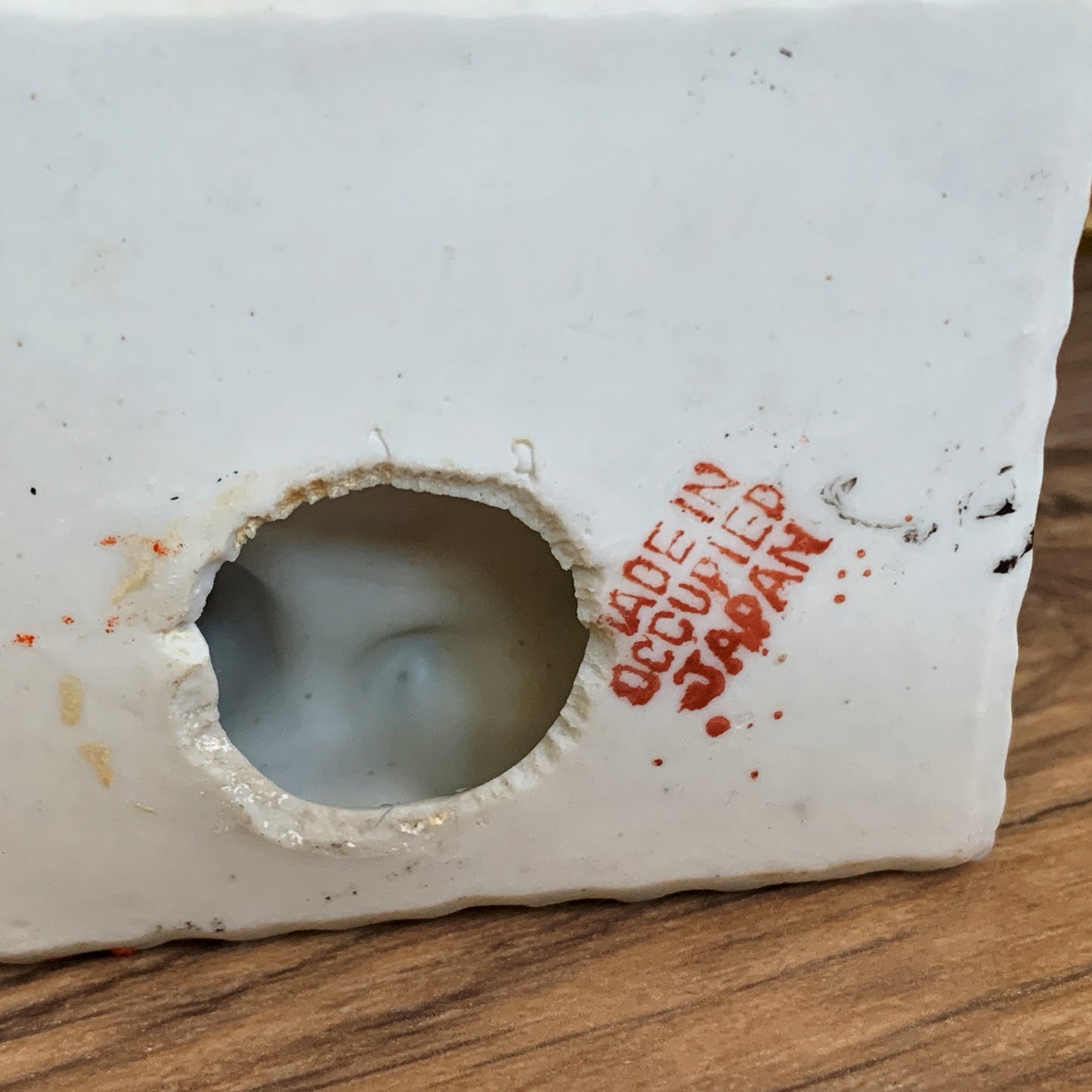 Mini Ceramic Ashtray No Parking Dog Peeing on Fire Hydrant Made in Japan collectibe