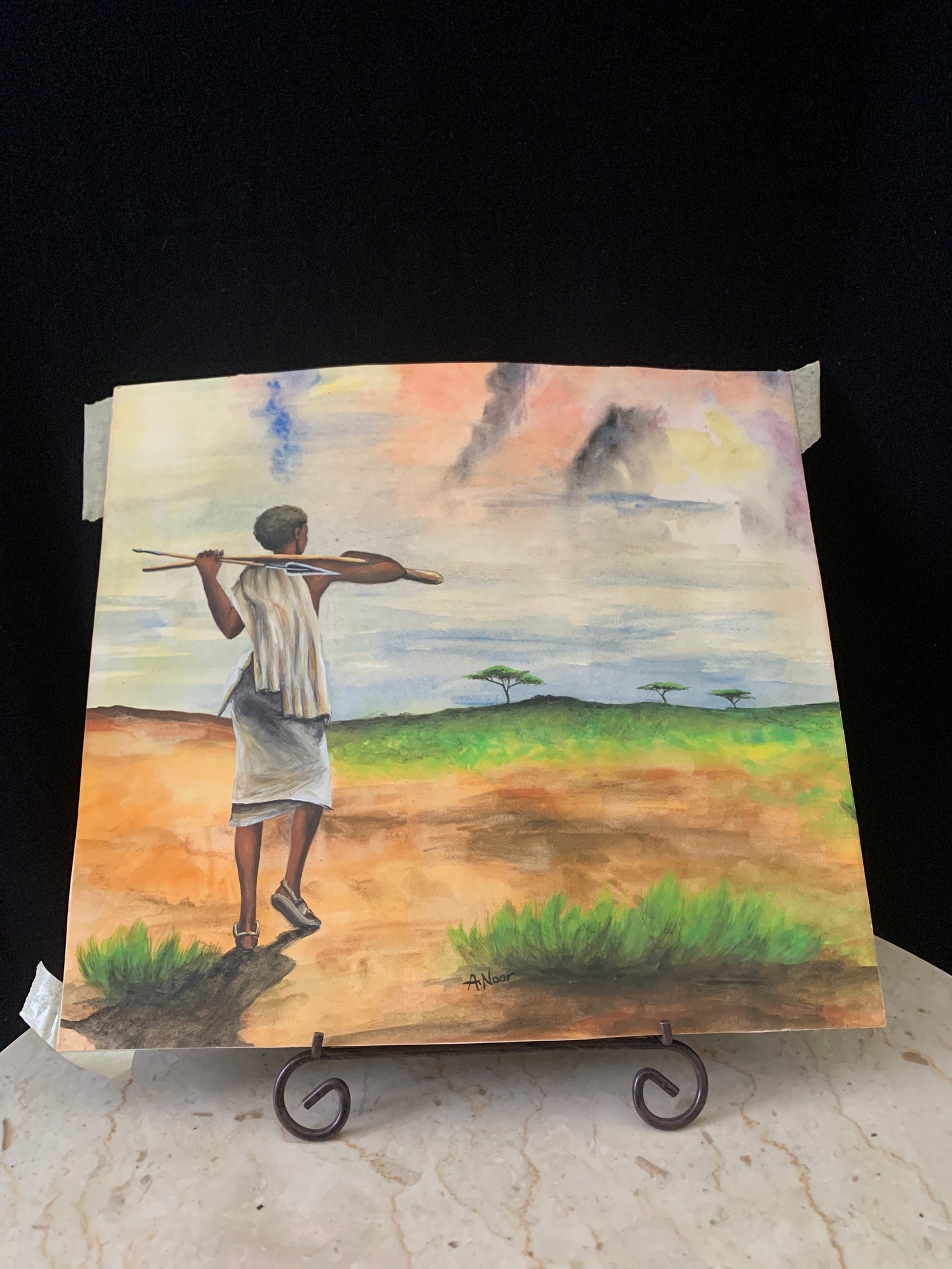 Reserved for Maria Mixed Media African Savanna