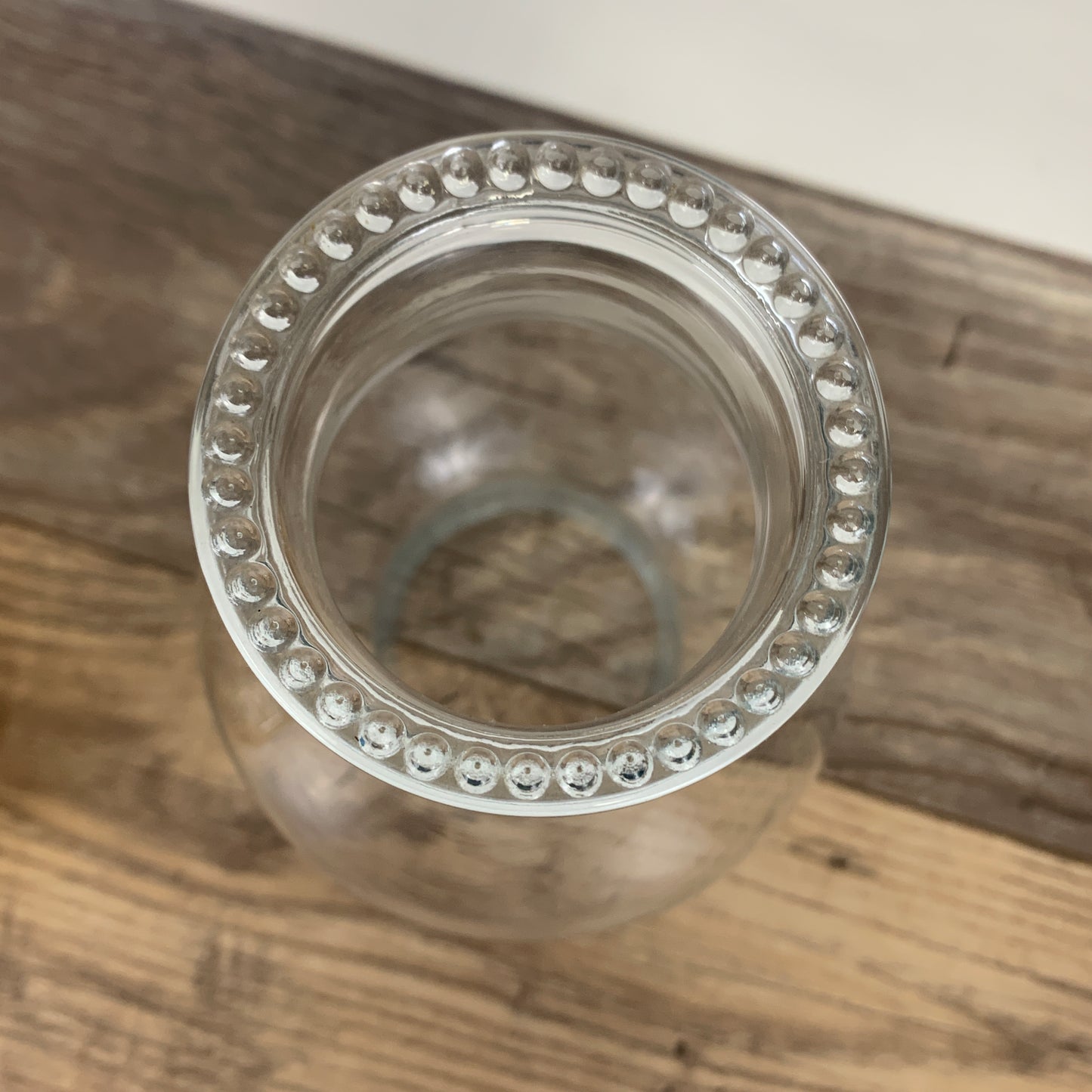 Vintage Oil Lamp with Pressed Glass Base, Clear Glass Vintage Oil Lamp