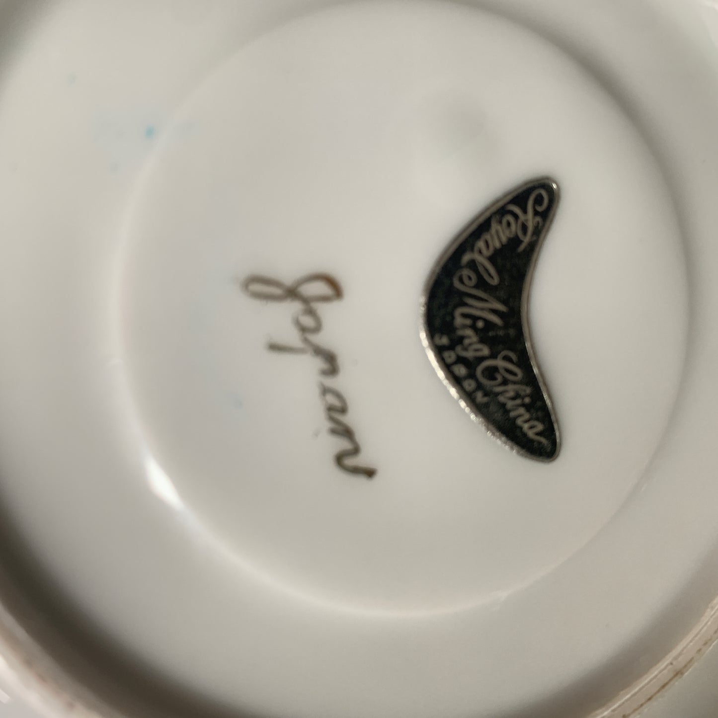 Royal Ming China Vintage Teacup and Saucer with Maple Leaves