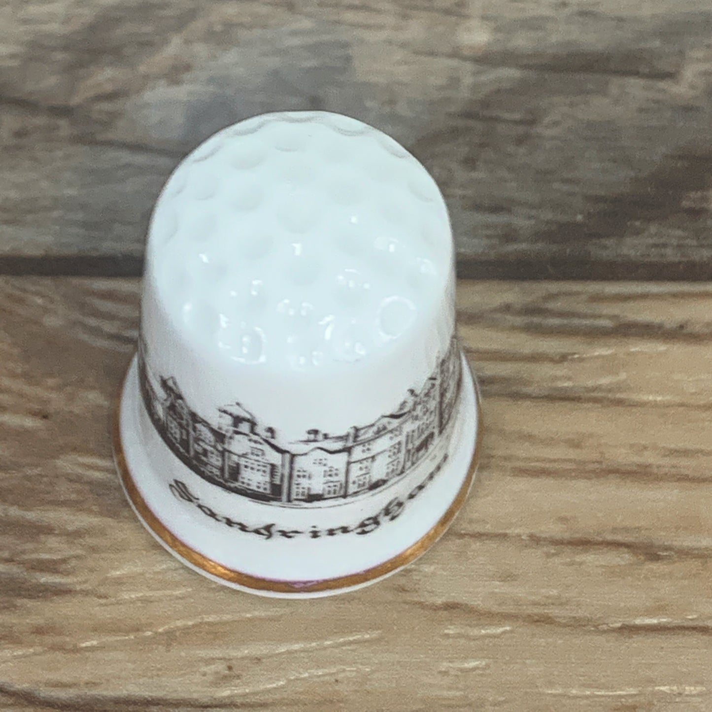 Vintage Decorative Thimble Souvenir from Sandringham