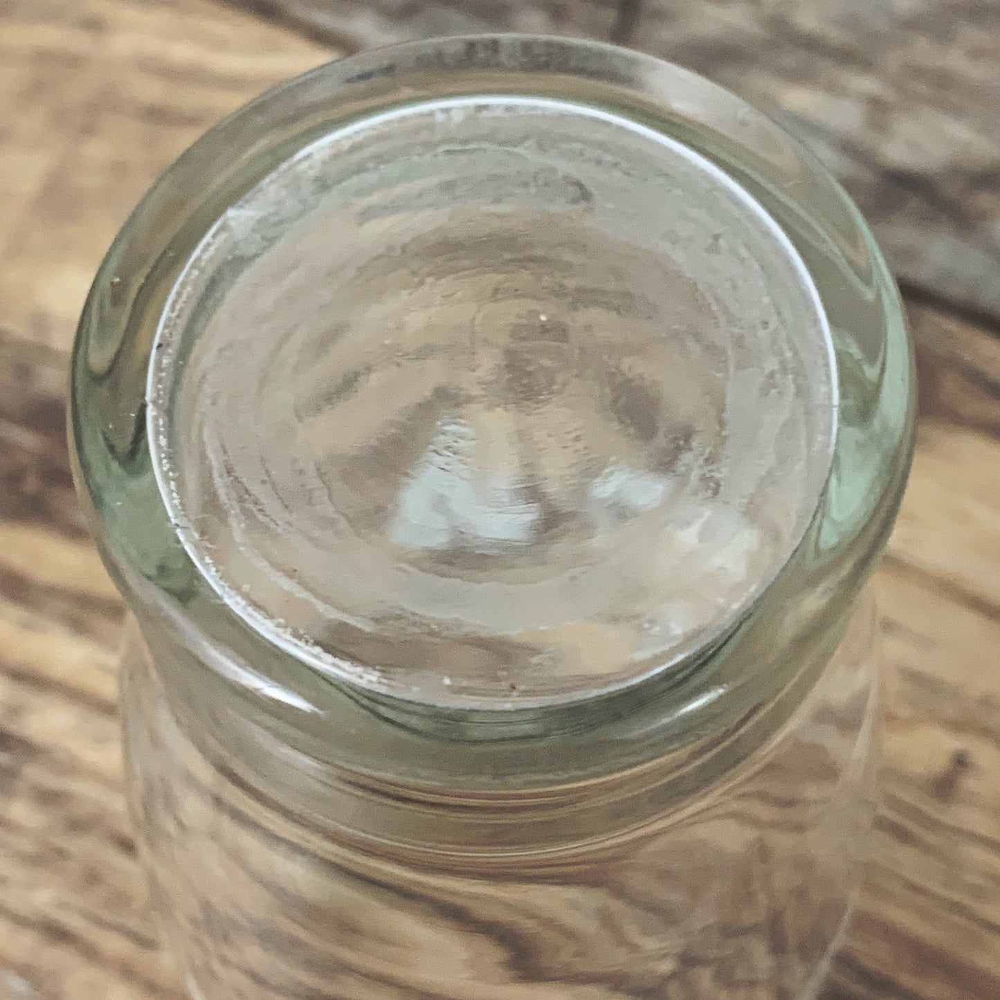 Small Vintage Juice Glasses with White Grapevine Border