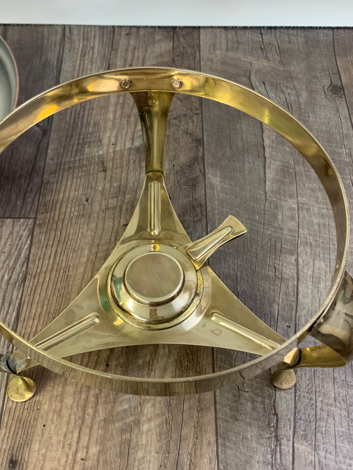 Vintage Copper Chaffing Dish Double Broiler Warming Dish Vintage Kitchen