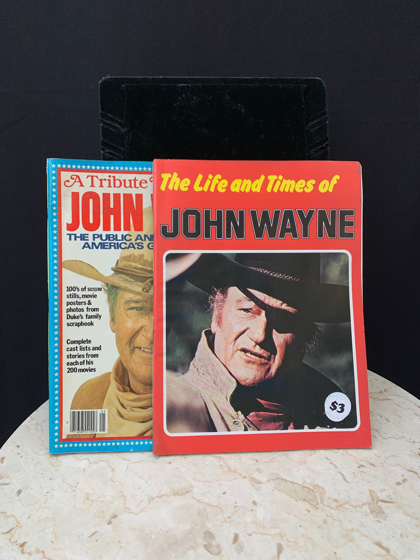 John Wayne Tribute Magazines Vintage set of 2