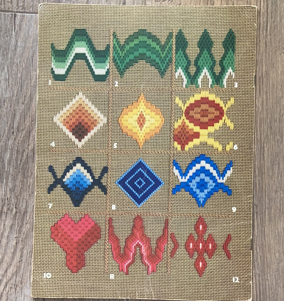 Bargello Basics Vintage Needlecraft How To Book with Patterns