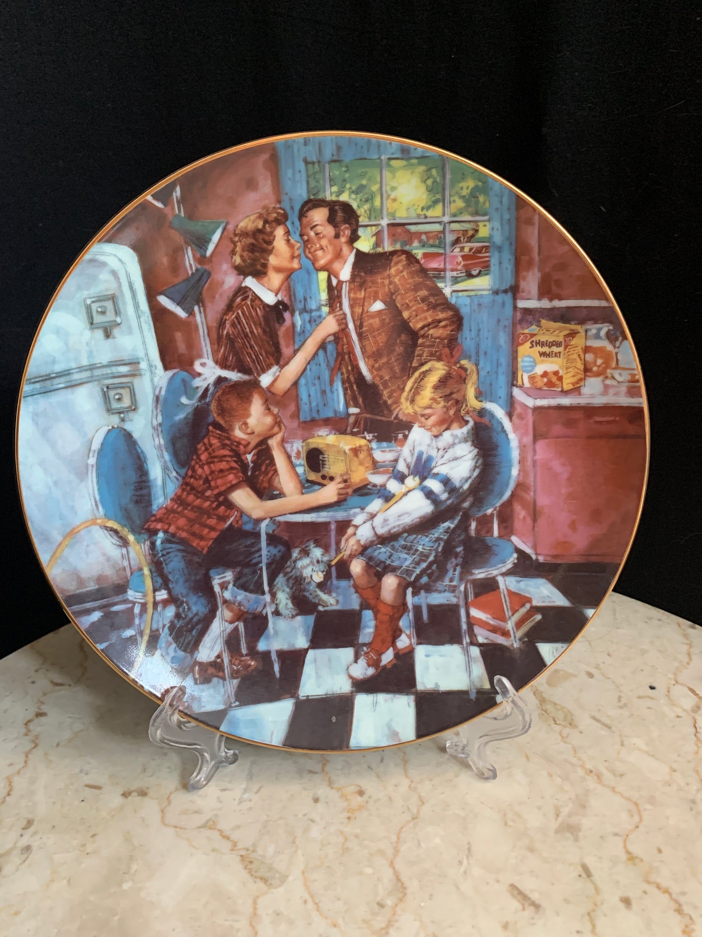 Shredded Wheat Breakfast Through the Ages Collector’s Plate