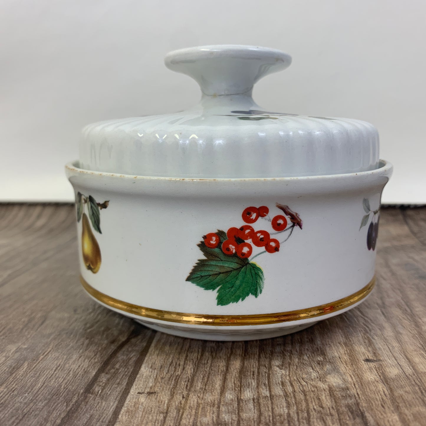 Alfred Meakin Glo White Coffee Set Coffee Pot Cream Sugar Fruit Motif Tea Set