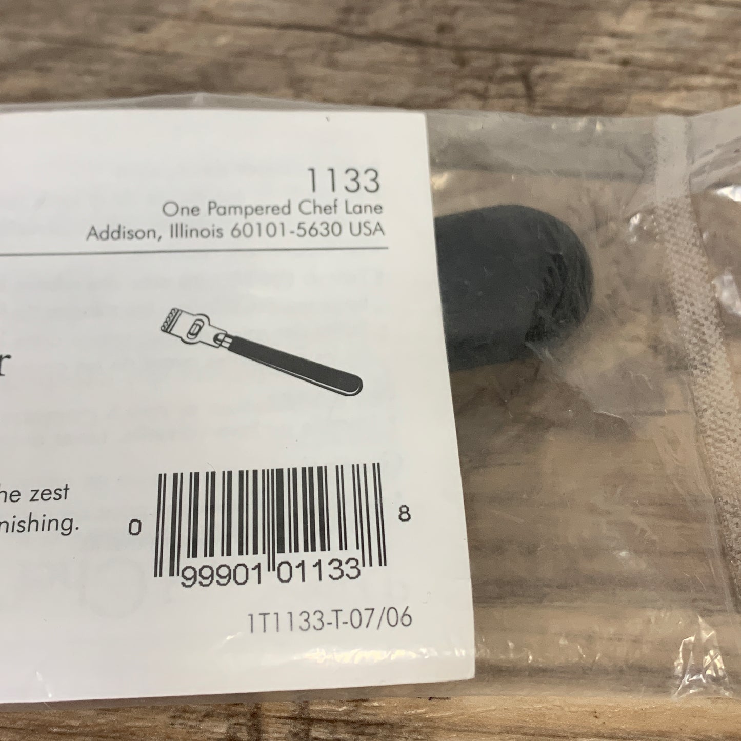 Pampered Chef Lemon Zester 1133 New in Package
