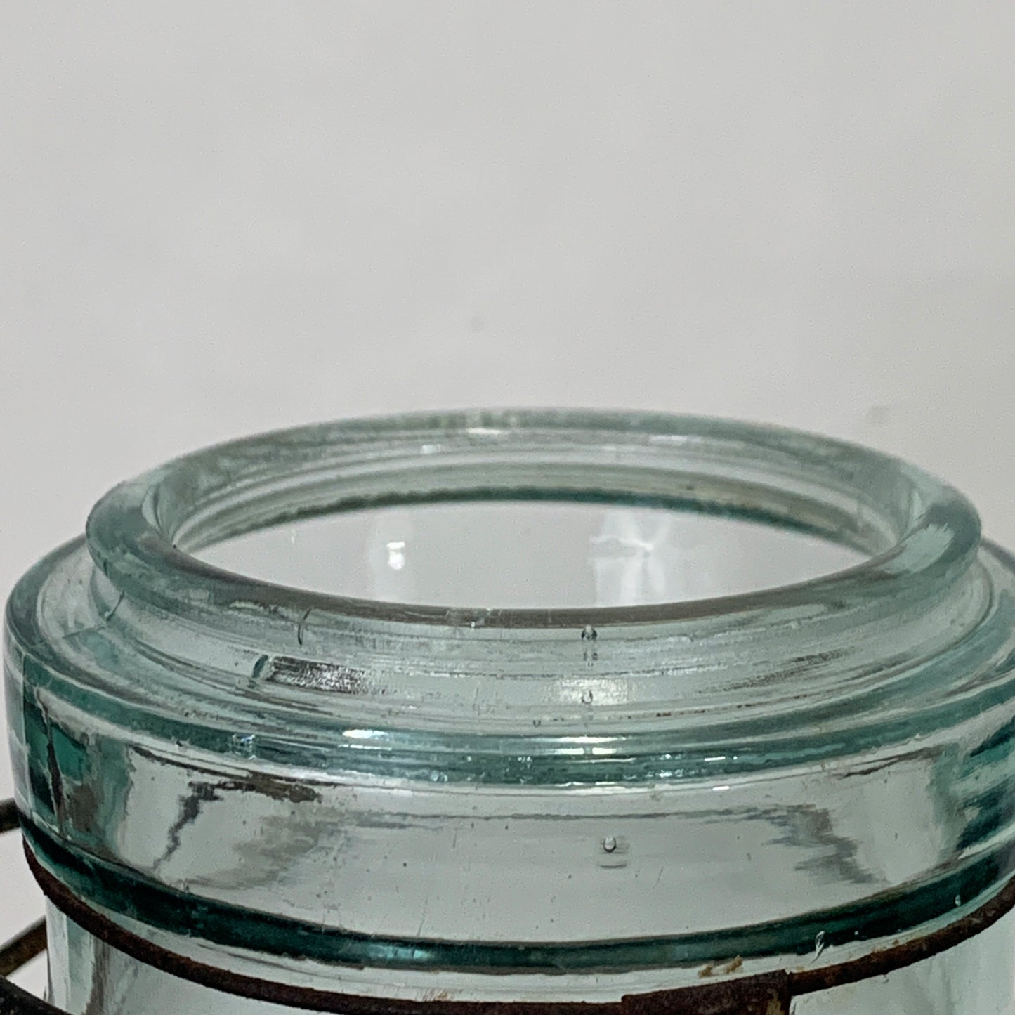 Atlas E Z Seal Swing Top Canning Jar, Antique Green Tint Jar