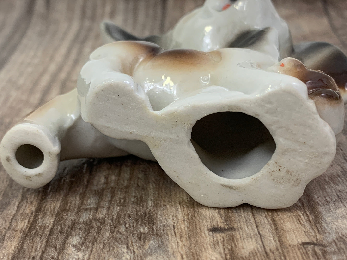 Small Sharpei Figurine Made in Japan Miniature Dog Statue