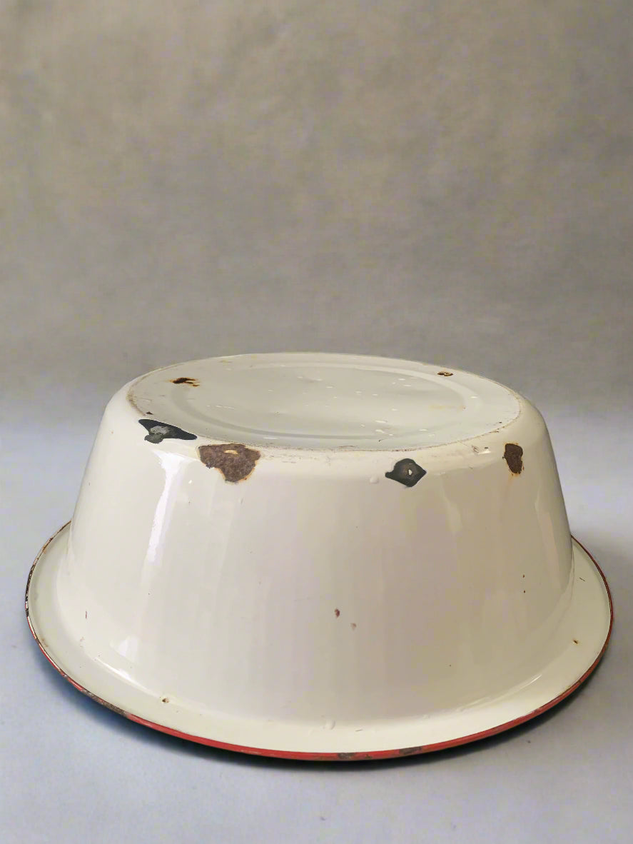 Enamel Wash Basin Vintage Farmhouse Decor