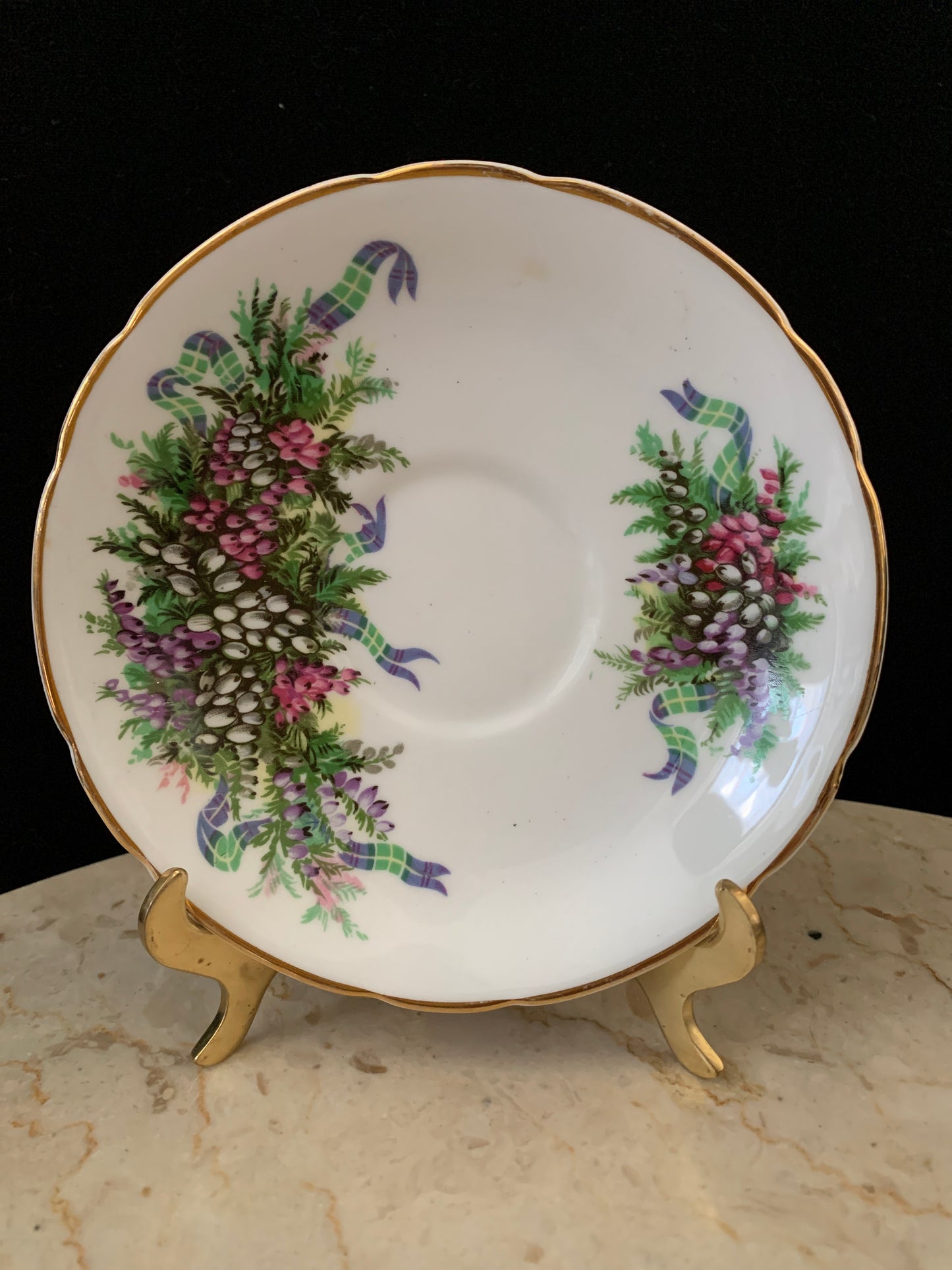 Vintage Floral Tea Cup Regency China Wisteria Pattern