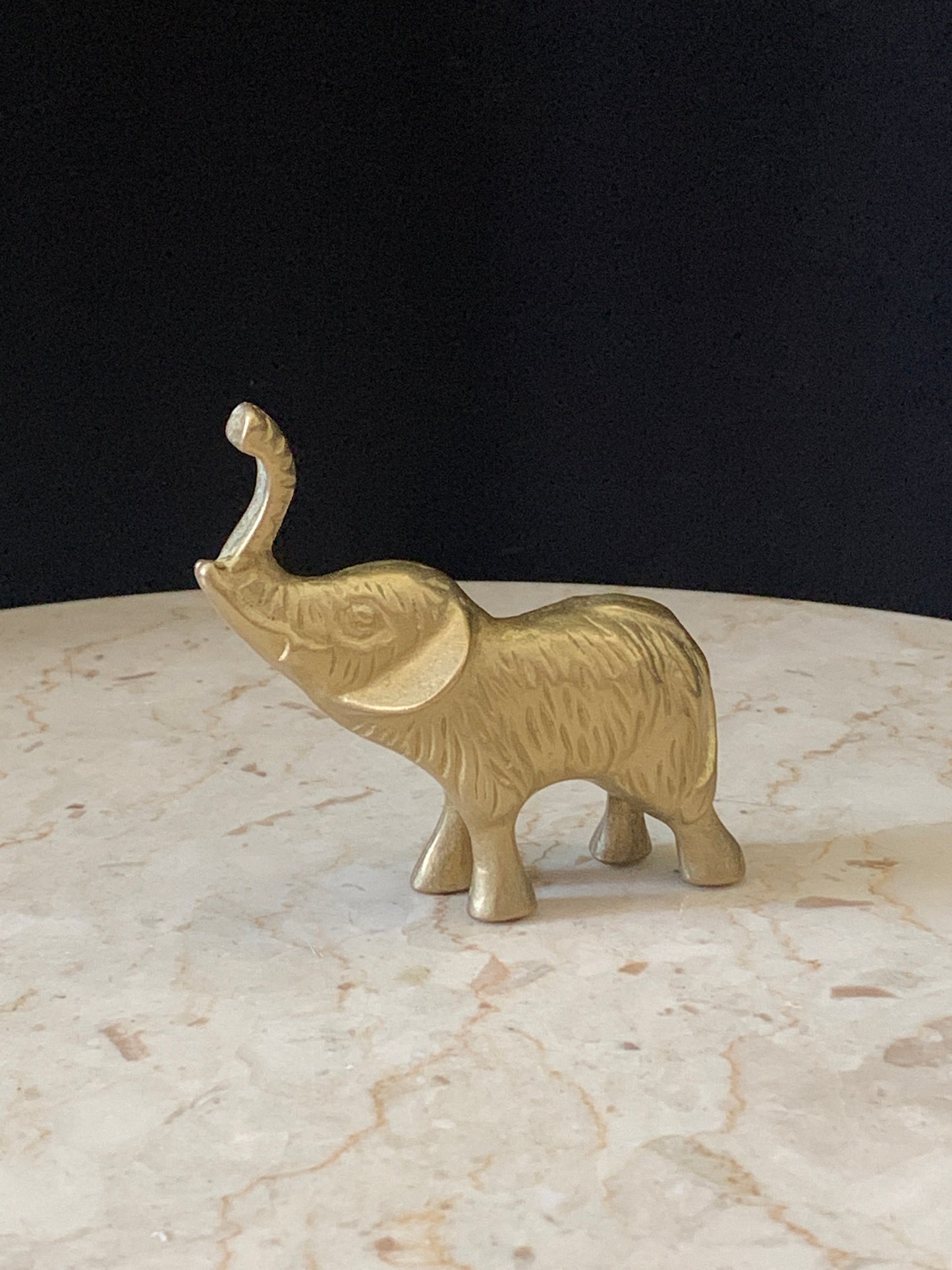 Brass Elephant Statuette