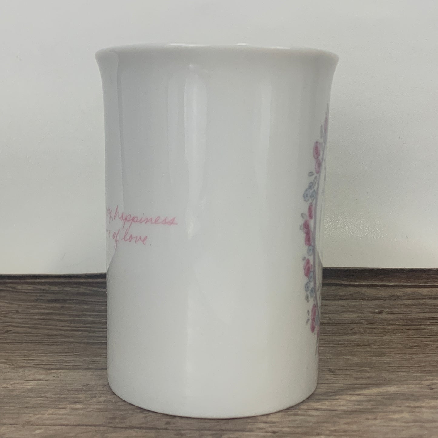 Vintage Enesco Japan Coffee Mug Kinka "Wishing you joy, happiness and a lifetime of love"