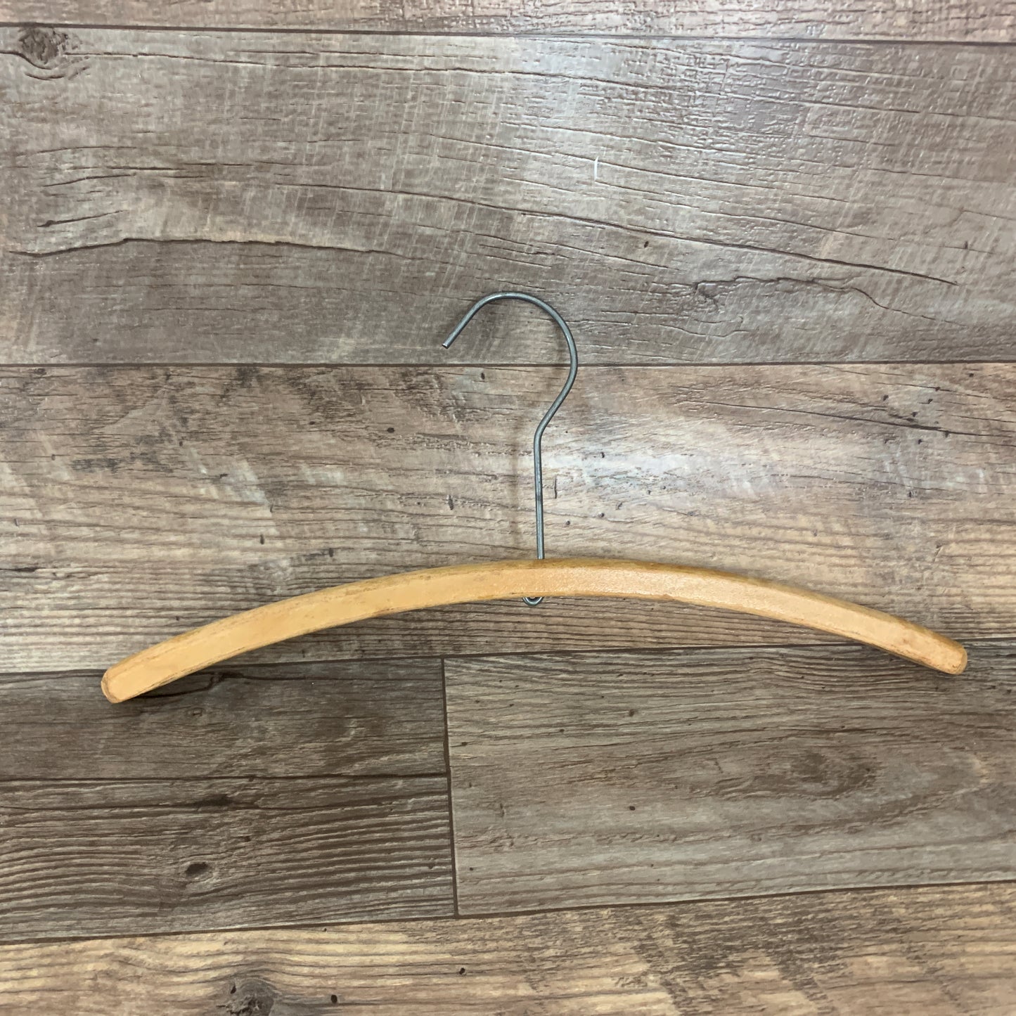 Vintage Wooden Hangers Set of 6 Mismatched Wooden Hangers